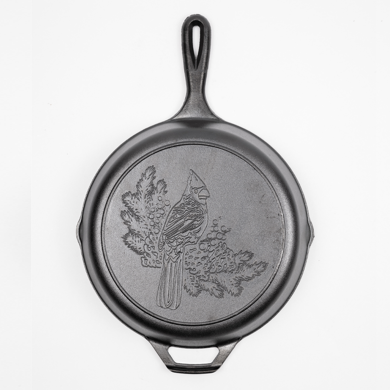 Lodge 10.25 Inch Seasoned Cast Iron Cardinal Skillet - Image 2