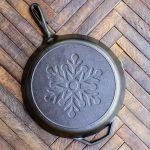 12 Inch Seasoned Cast Iron Snowflake Skillet