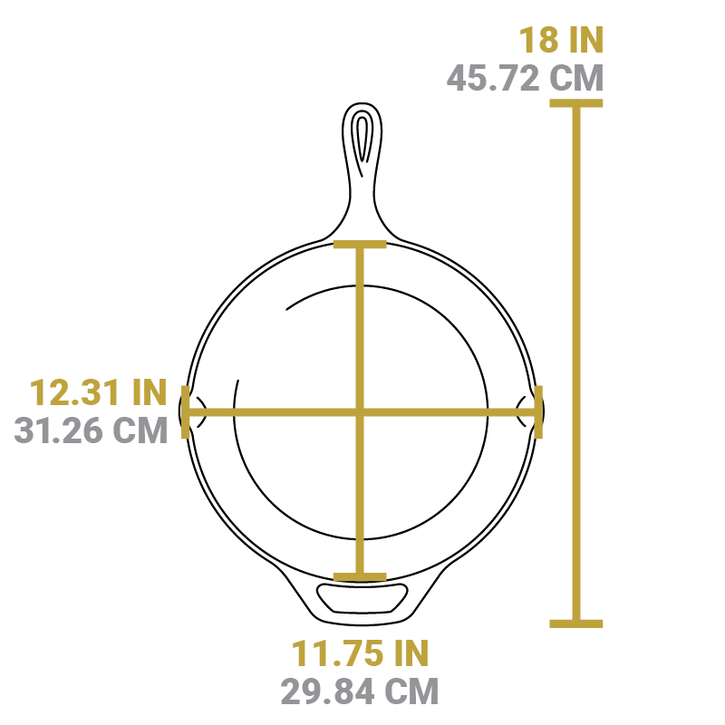 Yellowstone 12 Inch Cast Iron Steer Skillet - Image 8