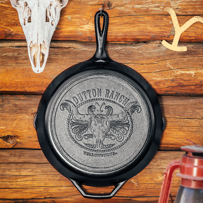 Yellowstone 12 Inch Cast Iron Steer Skillet