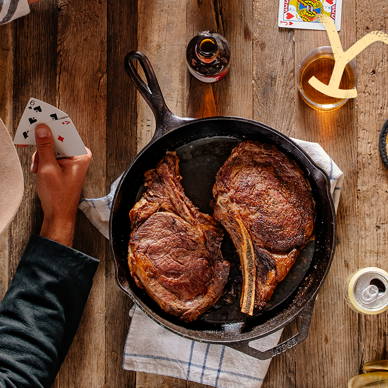 Yellowstone 12 Inch Cast Iron Steer Skillet - Image 6