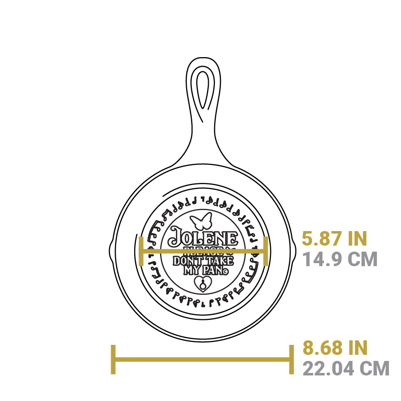 8 Inch Jolene Dolly Parton Skillet - Image 9