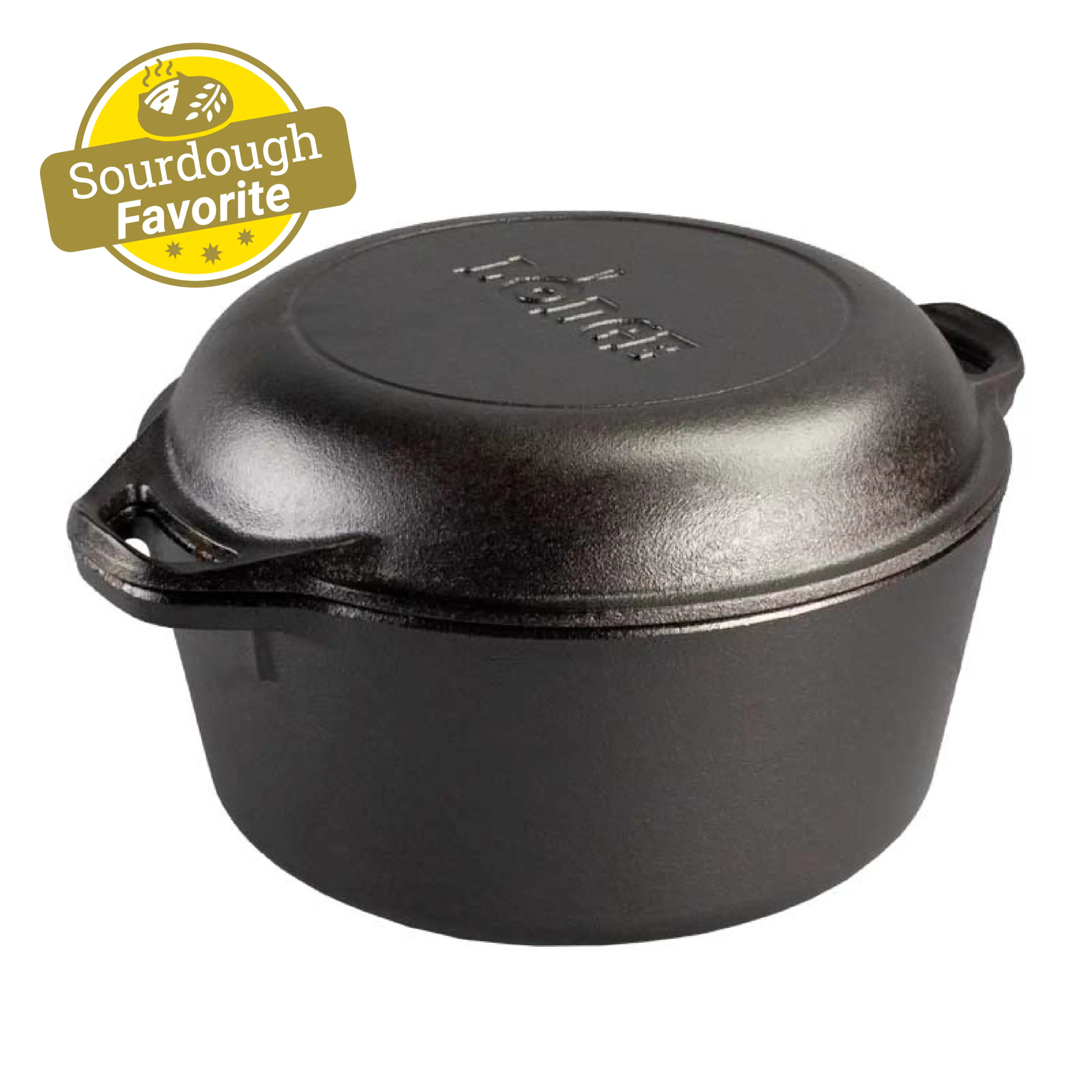 5 Quart Cast Iron Double Dutch Oven