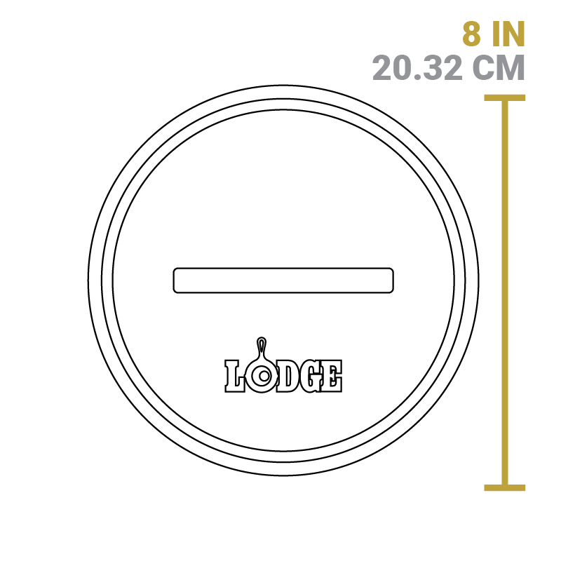 Yellowstone? 8 Inch Round Seasoned Cast Iron Power Y Grill Press - Image 8